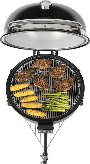 Weber Summit E6 Inox Grătar cu Cărbuni Kamado cu Capac și Termometru 61cmx61cm
