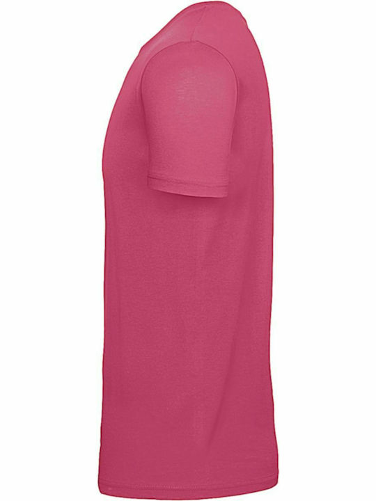 B&C E150 Men's Short Sleeve Promotional T-Shirt Fuchsia