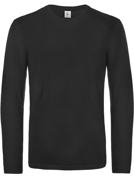 B&C Exact 190 LSL Men's Short Sleeve Promotional T-Shirt Black
