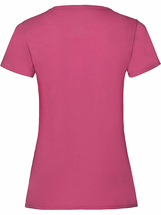 Fruit of the Loom Valueweight Γυναικείο Διαφημιστικό T-shirt Κοντομάνικο σε Χρώμα