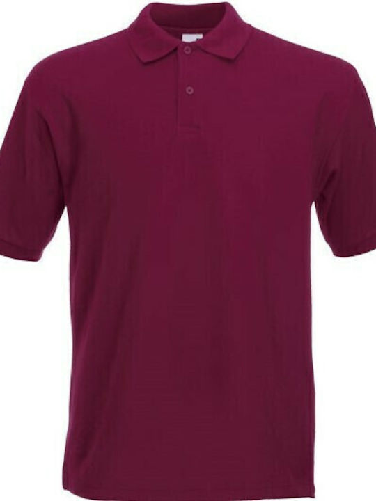 Fruit of the Loom Premium Men's Short Sleeve Promotional T-Shirt Burgundy