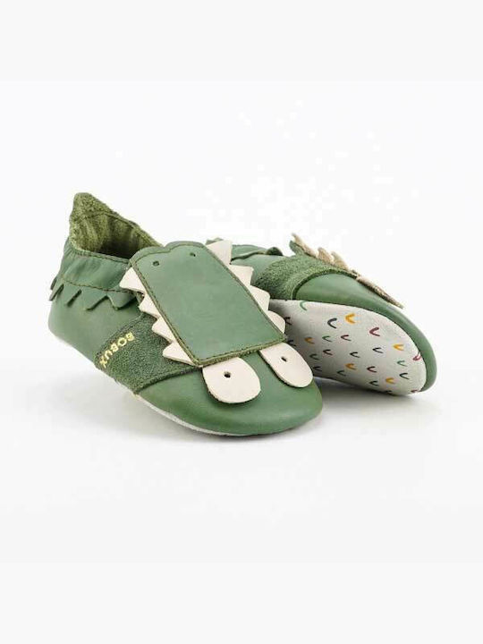 Bobux Baby Slippers Green