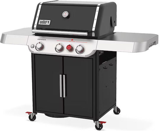 Weber Genesis E-325s Ψησταριά Υγραερίου Μαντεμένιας Σχάρας 60x45εκ. με 3 Εστίες 11.43kW