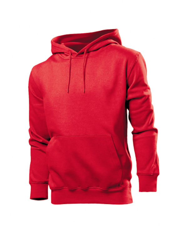 Stedman Men's Long Sleeve Promotional Sweatshirt Red ST4100-SRE