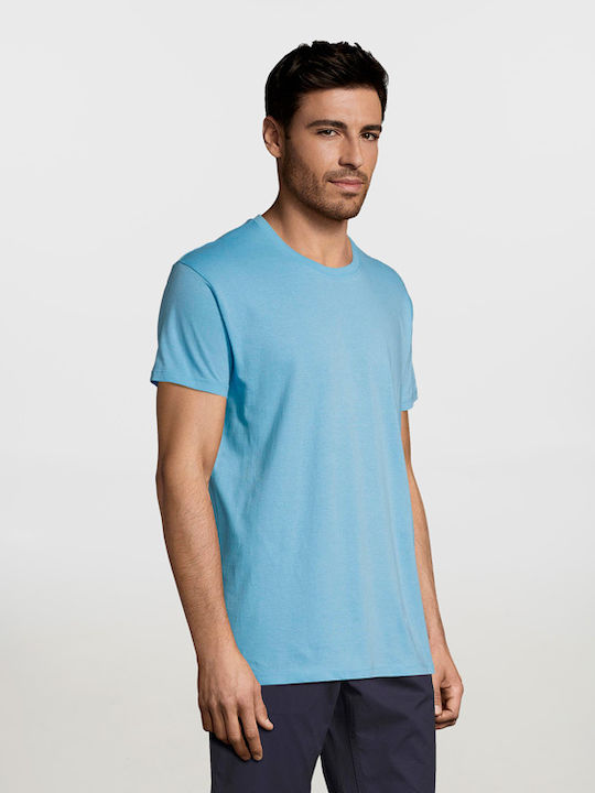 Sol's Regent Ανδρικό Διαφημιστικό T-shirt Κοντομάνικο Sky Blue