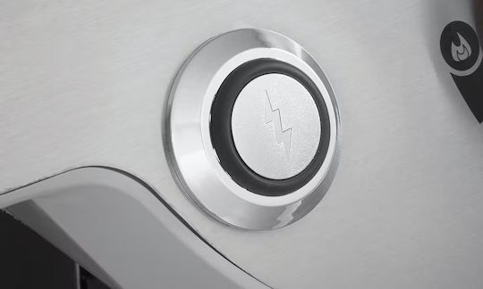 Weber Genesis Smart EPX-335 Ψησταριά Υγραερίου Μαντεμένιας Σχάρας 86x48εκ. με 3 Εστίες 11.4kW και Πλαϊνό Μάτι 3.5kW