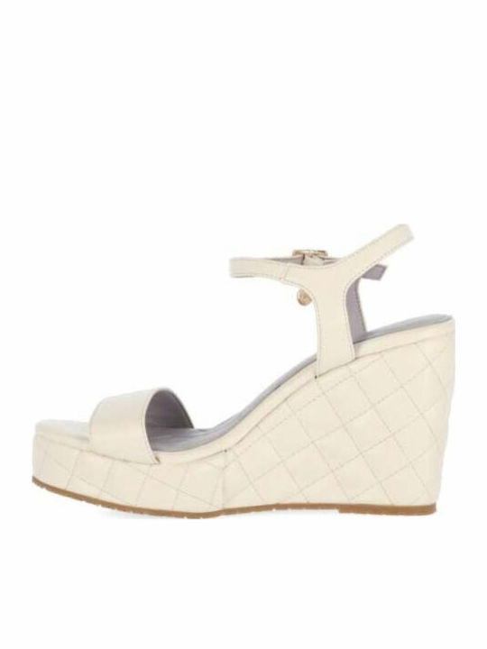 Sandal Josh Damenplattformen Off White