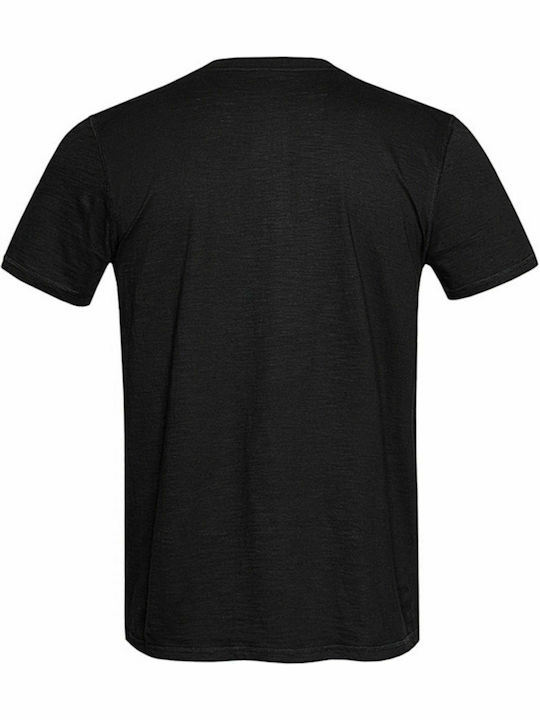 Stedman Shawn Henley Men's Short Sleeve Promotional T-Shirt Black Opal