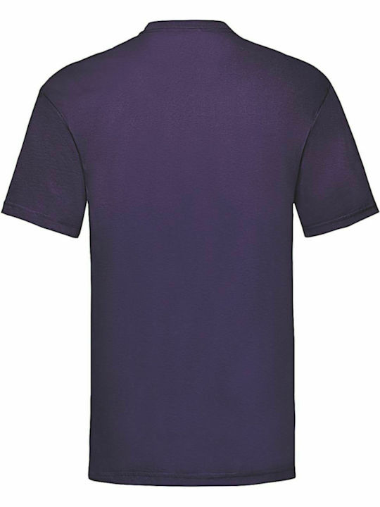 Fruit of the Loom Valueweight Τ Bărbătesc Tricou Promotional Mânecă Scurtă în Violet Culore