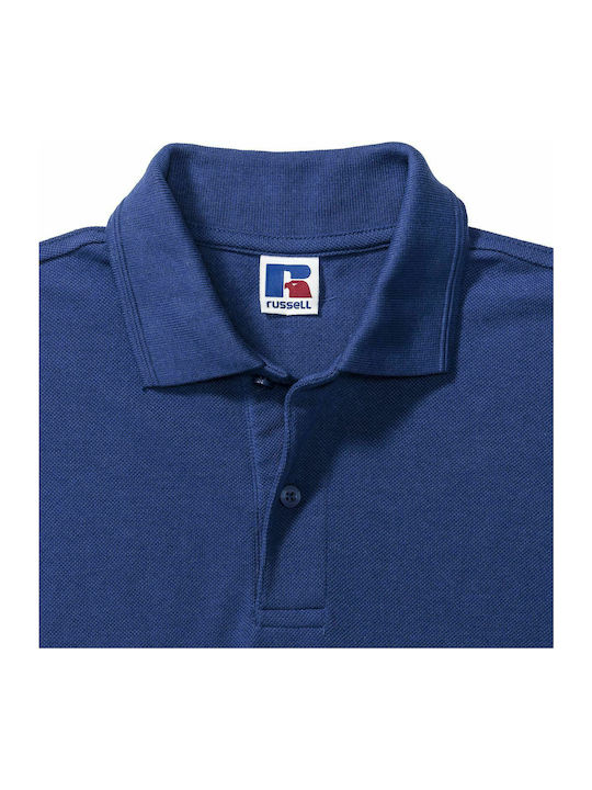 Russell Europe Hardwearing Ανδρικό Διαφημιστικό T-shirt Κοντομάνικο Bright Royal