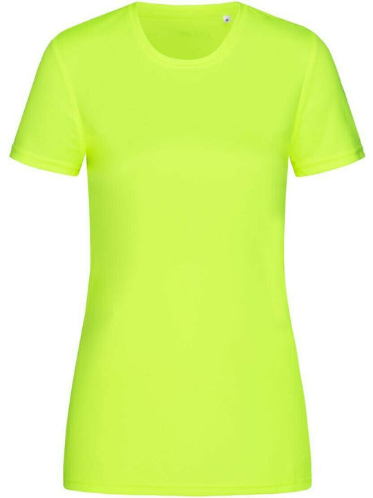 Stedman Sports-T Women's Short Sleeve Promotional T-Shirt Cyber Yellow