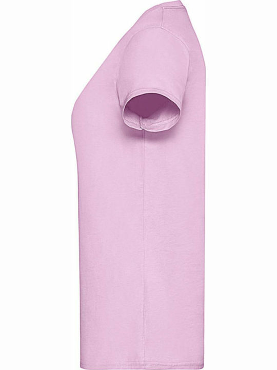 Fruit of the Loom Valueweight T Women's Short Sleeve Promotional T-Shirt Light Pink
