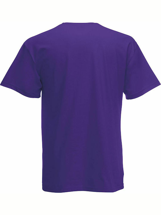 Fruit of the Loom Original T Men's Short Sleeve Promotional T-Shirt Purple