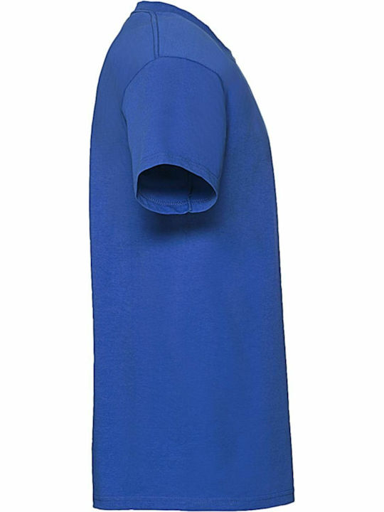 Fruit of the Loom Ringspun Premium T Ανδρικό Διαφημιστικό T-shirt Κοντομάνικο Royal