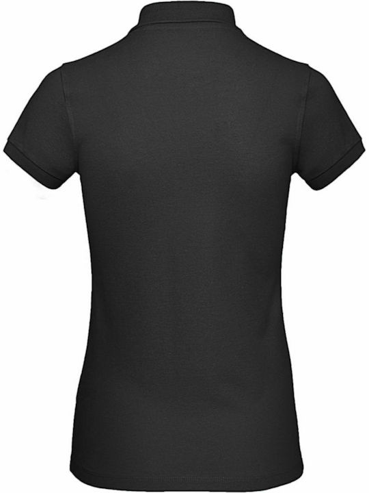 B&C Inspire Women's Short Sleeve Promotional Blouse Black PW440-002