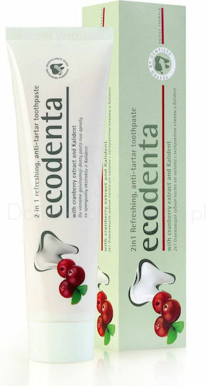 Ecodenta 2in1 Освежаваща Антинакисна Паста За Зъби Срещу Зъбна Плака 100мл