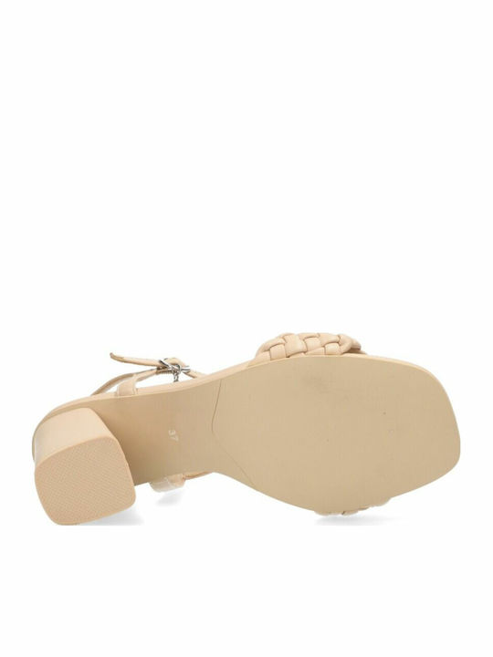 Leather Sandals Nude