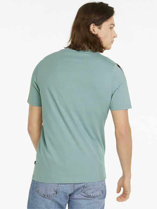PUMA ESS+ Tape Kurzarm T-Shirt Blau PUMA ESS+ Tape Kurzarm T-Shirt Blau