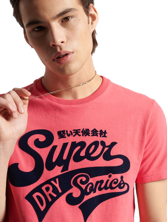 Collegiate Graphic Standard Weight T-Shirt Fuchsie