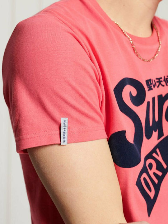 Collegiate Graphic Standard Weight T-Shirt Fuchsie