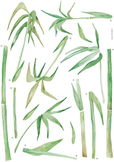 Decorative Vinyl Wall Sticker Bamboo 1 Piece Ango