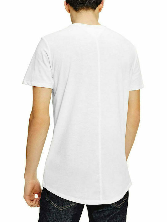Tommy Hilfiger Ανδρικό T-shirt Λευκό Μονόχρωμο