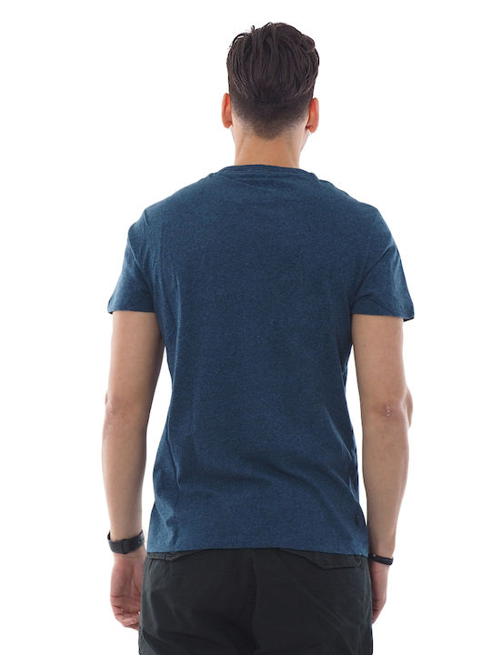 Organic Cotton Vintage Logo T-shirt Blue