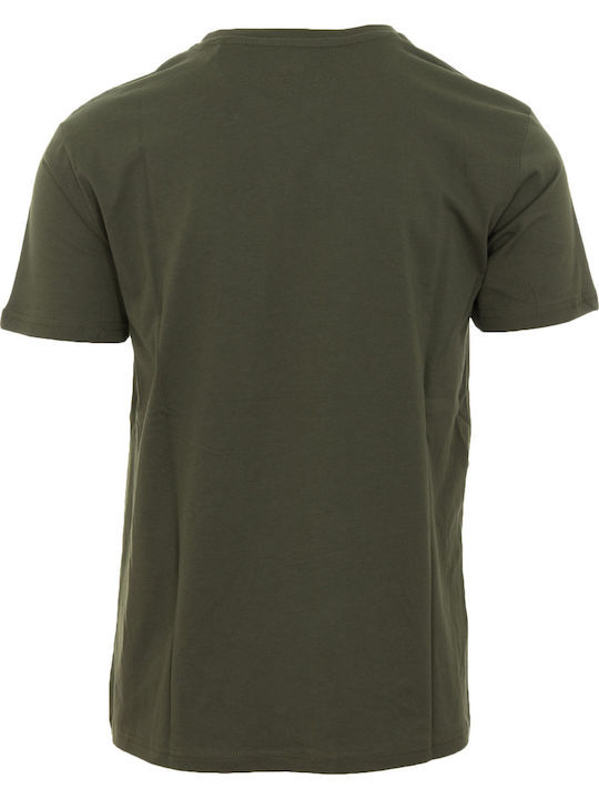 Basic Small Logo Athletic T-shirt Khaki