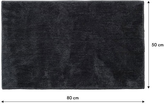 Sealskin Non-Slip Bath Mat Microfiber Doux 800115 Dark Grey 50x80cm