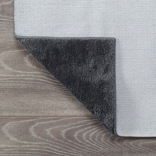 Sealskin Non-Slip Bath Mat Microfiber Doux 800115 Dark Grey 50x80cm