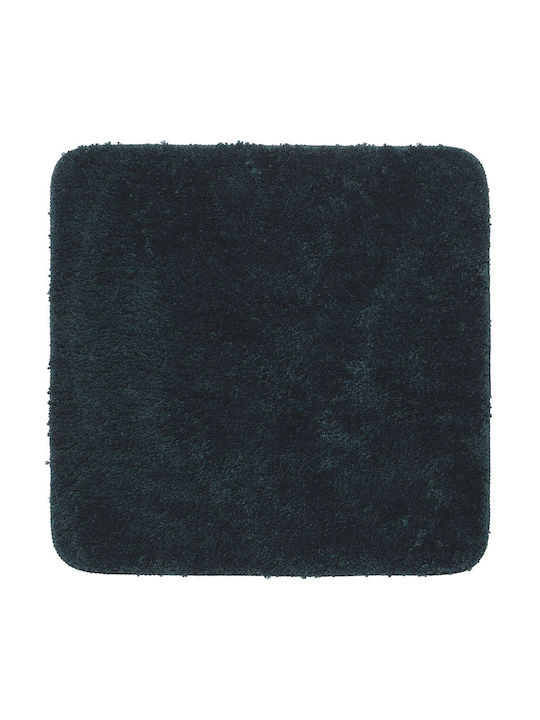 Sealskin Non-Slip Bath Mat Microfiber Square Angora 800121 Dark Green 60x60cm