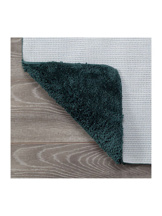 Sealskin Rutschfest Badematte Mikrofaser Platz Angora 800121 Dark Green 60x60cm