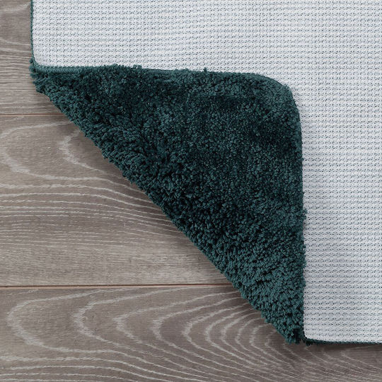 Sealskin Rutschfest Badematte Mikrofaser Toilette Angora 800123 Dark Green 55x60cm