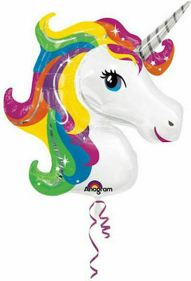 Balloon Foil Jumbo Round Multicolour 83cm Rainbow