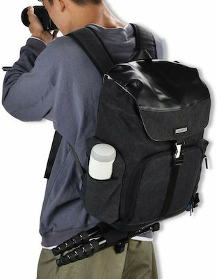 Τσάντα Πλάτης Φωτογραφικής Μηχανής Caden M8 σε Μαύρο Χρώμα