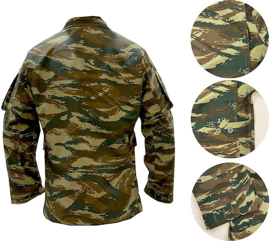 ELVE ACU Military Uniform Greek Camouflage Khaki