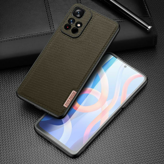 Dux Ducis Fino Back Cover Σιλικόνης / Υφασμάτινο Πράσινο (Poco M4 Pro 5G / Redmi Note 11s 5G)