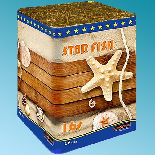 Alpha Star Starfish mit 16 Schüssen & Dauer 34 Sekunden Rot