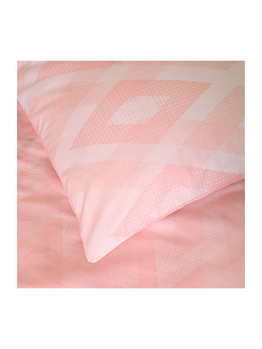 Kocoon Bettwäsche-Set Einzel 160x270cm. Rombus Pink 3Stück