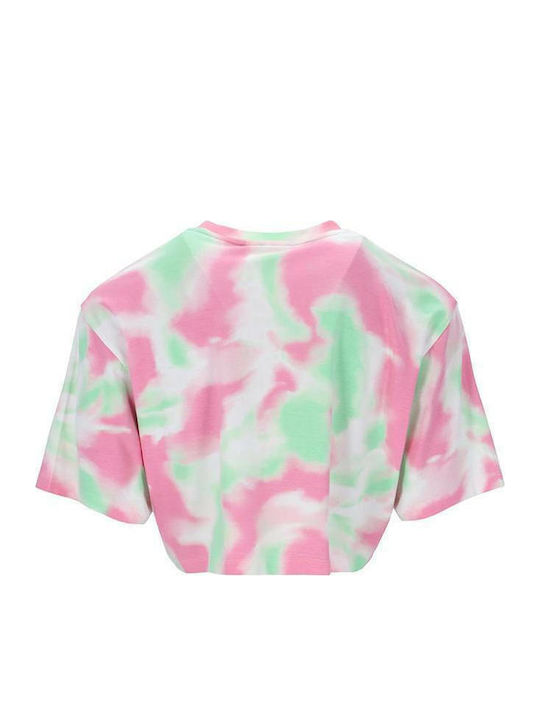 Κοντομάνικο Crop Top Μωβ