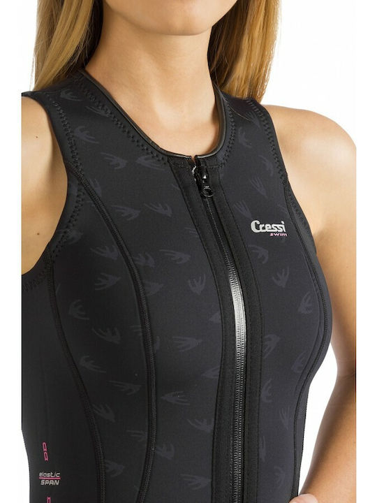 CressiSub Termico Neoprenanzug Taucherweste Doppelnaht mit Reißverschluss Schwarze 2mm