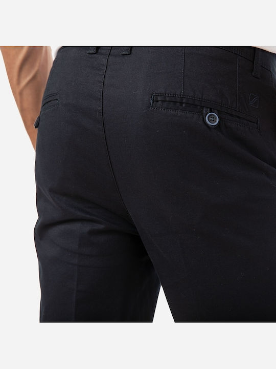 Trousers Chino Elastic in Regular Fit Marine