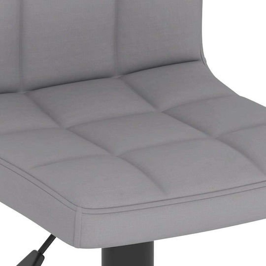 Scaune Bar cu Spătar & Înălțime Reglabilă Gri deschis 2buc 40x47x90-111buc