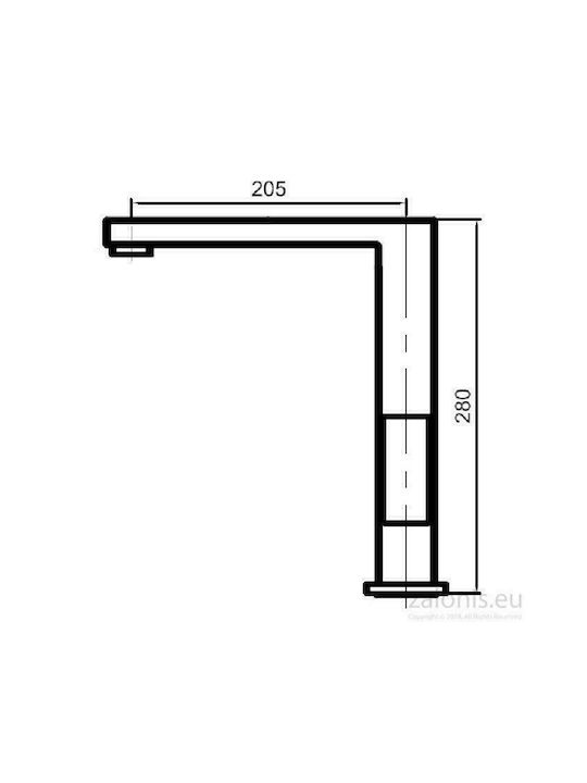 Macart Quadra 500 BP02061055 Robinet Pentru Chiuvetă Argintiu