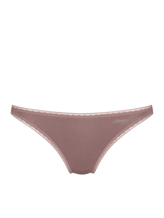 Go H Mini Βαμβακερά Damen Slip 2Pack L. Blue/ Mocha