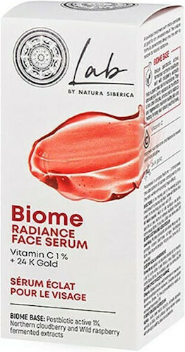 Natura Siberica Lab Biome Radiance Ενυδατικό & Αντιγηραντικό Serum Προσώπου με Βιταμίνη C για Λάμψη 30ml