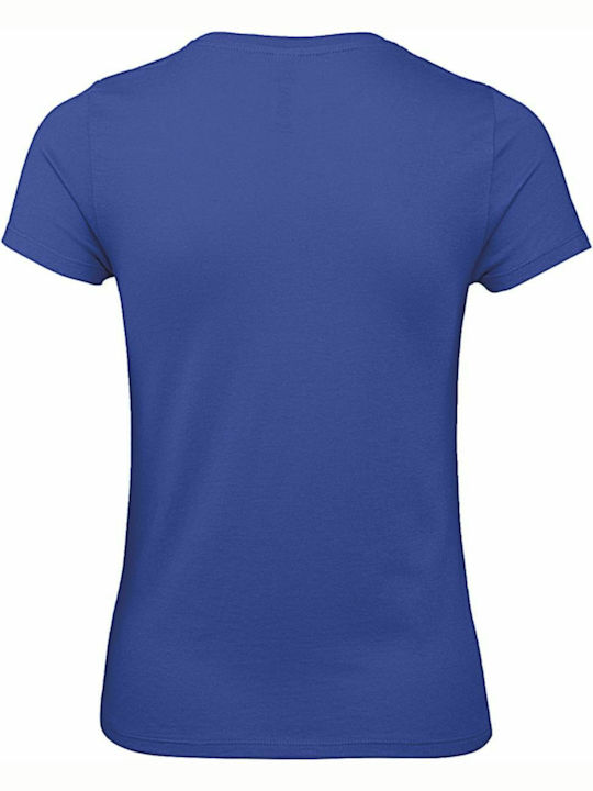 B&C E150 Women's Short Sleeve Promotional T-Shirt Cobalt Blue TW02T-008