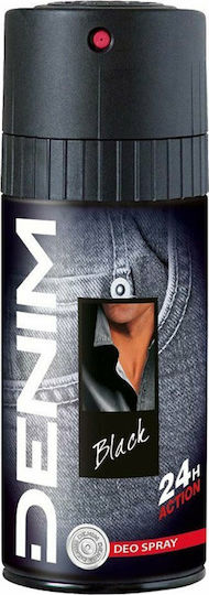 Denim Black 24H Action Deo Αποσμητικό 24h σε Spray 150ml