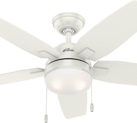 Hunter Arcot Deckenventilator 117cm mit Leuchte Frisches Weiß