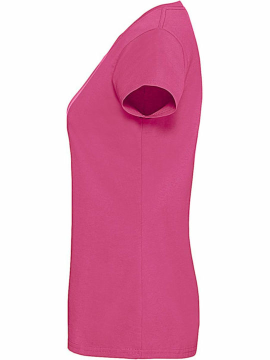 Fruit of the Loom Ladies Ringspun Premium T Women's Short Sleeve Promotional T-Shirt Fuchsia